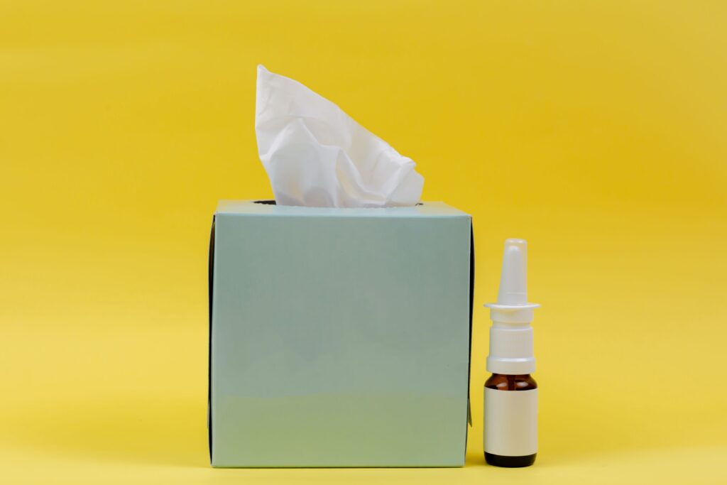 tissues-and-nasal-spray