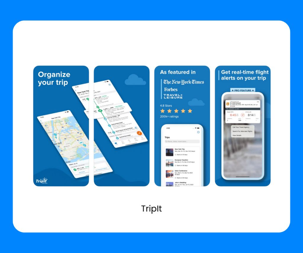 apps for airplane mode tripit