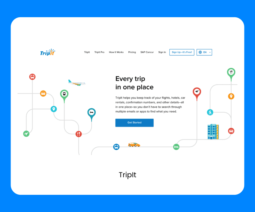 family vacation app tripit