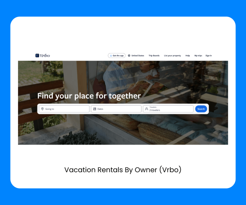 family vacation app vrbo