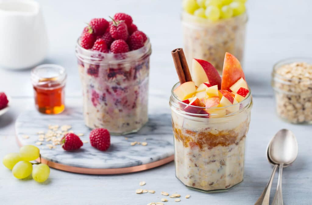 overnight-oats-family vacation meal ideas