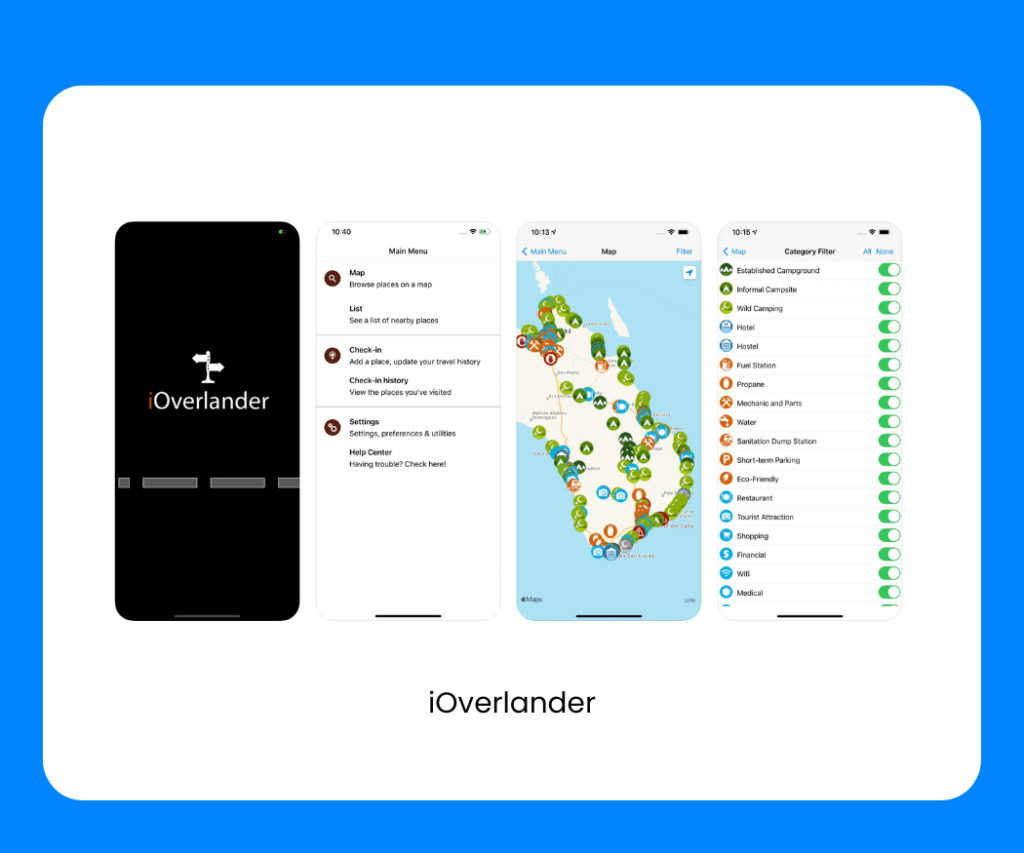 iOverlander dispersed camping